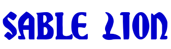 Sable Lion Schriftart
